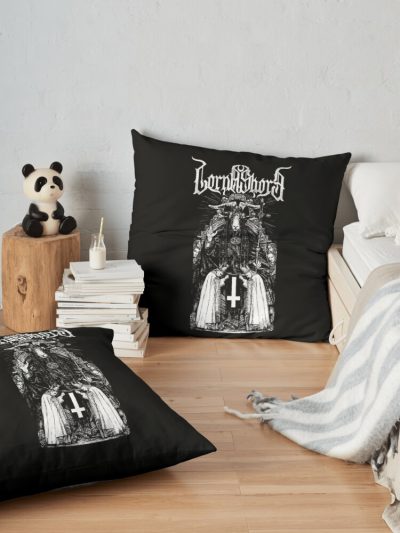 Lorna Shore Throw Pillow Official Lorna Shore Merch