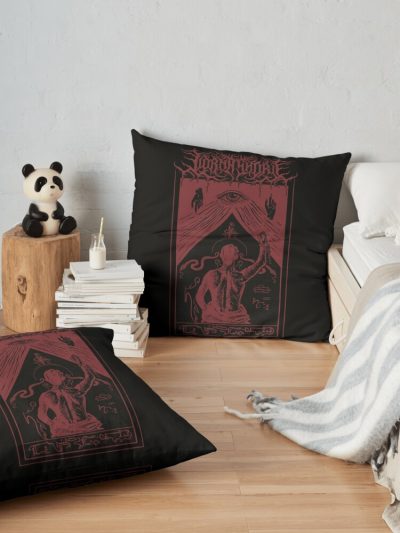 Lorna Shore - Immortel Throw Pillow Official Lorna Shore Merch