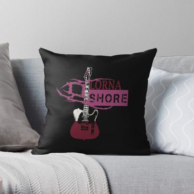 American Heavy Metal Deathcore Music Throw Pillow Official Lorna Shore Merch